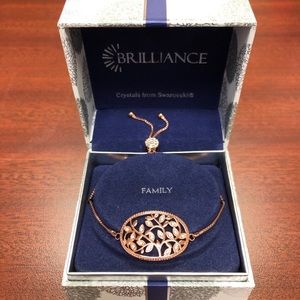 Brilliance Family Tree Adjustable Bracelet
